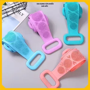Dây Tắm Chà Lưng Silicon Dây Chà Lưng Tắm 2 Mặt Massage Làm Sạch Tế Bào Chết