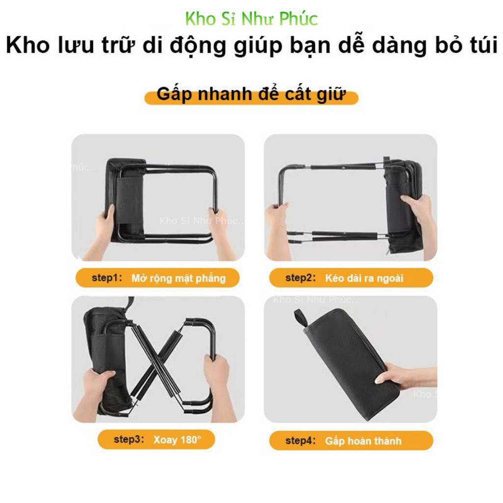 Ghế gấp gọn, ghế xếp dã ngoại, camping, cắm trại, ngoài trời, chịu tải cao, siêu nhẹ