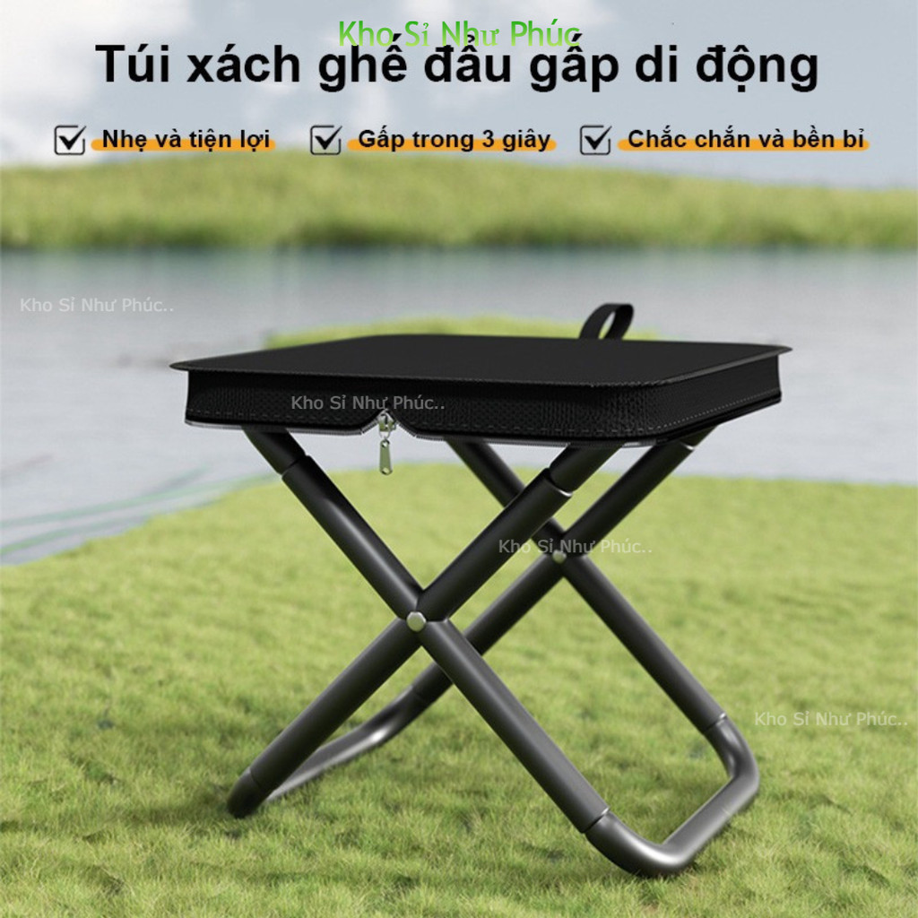 Ghế gấp gọn, ghế xếp dã ngoại, camping, cắm trại, ngoài trời, chịu tải cao, siêu nhẹ