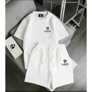 Bộ Quần Áo Nam D'SEVON Chất Vải Cotton Xốp Phối Logo Sang Chảnh Mẫu Mới, Bộ Cộc Nam Mùa Hè Siêu Hot 2025 Hot Trend 2026