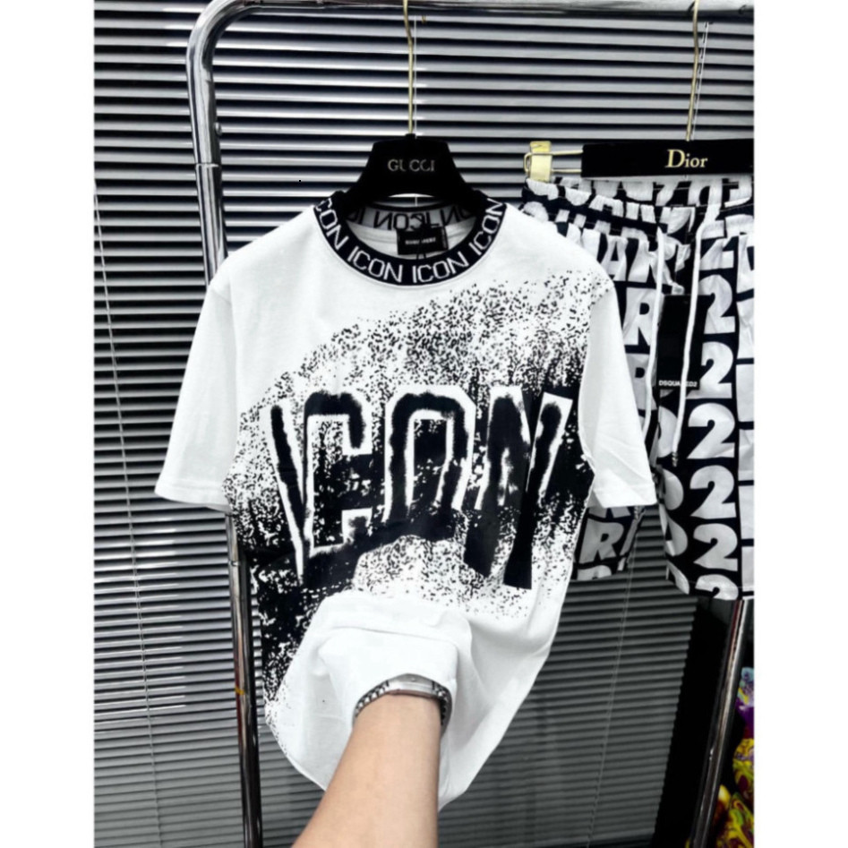 Bộ Quần Áo Thun DSQ Icon Vẩy Sơn Siêu Hot Chất Poly Mát, Bộ Quần Áo Nam Boy Phố Icon Vẩy Sơn Hàng Siêu Cấp Hot Hit 2024
