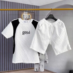 Quần Áo Nam In Hình Gấu Vải Xốp Cao Cấp Chất Lượng Cao, Bộ Quần Áo Nam Cao Cấp Hoặc: Quần Áo Nam Cao Cấp In Hình Gấu V