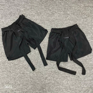 Quần Short Nam Essentials Cao Su Đai Dây Logo Trơn Basic Cao Su Gối Bóng Hot Trend 2026