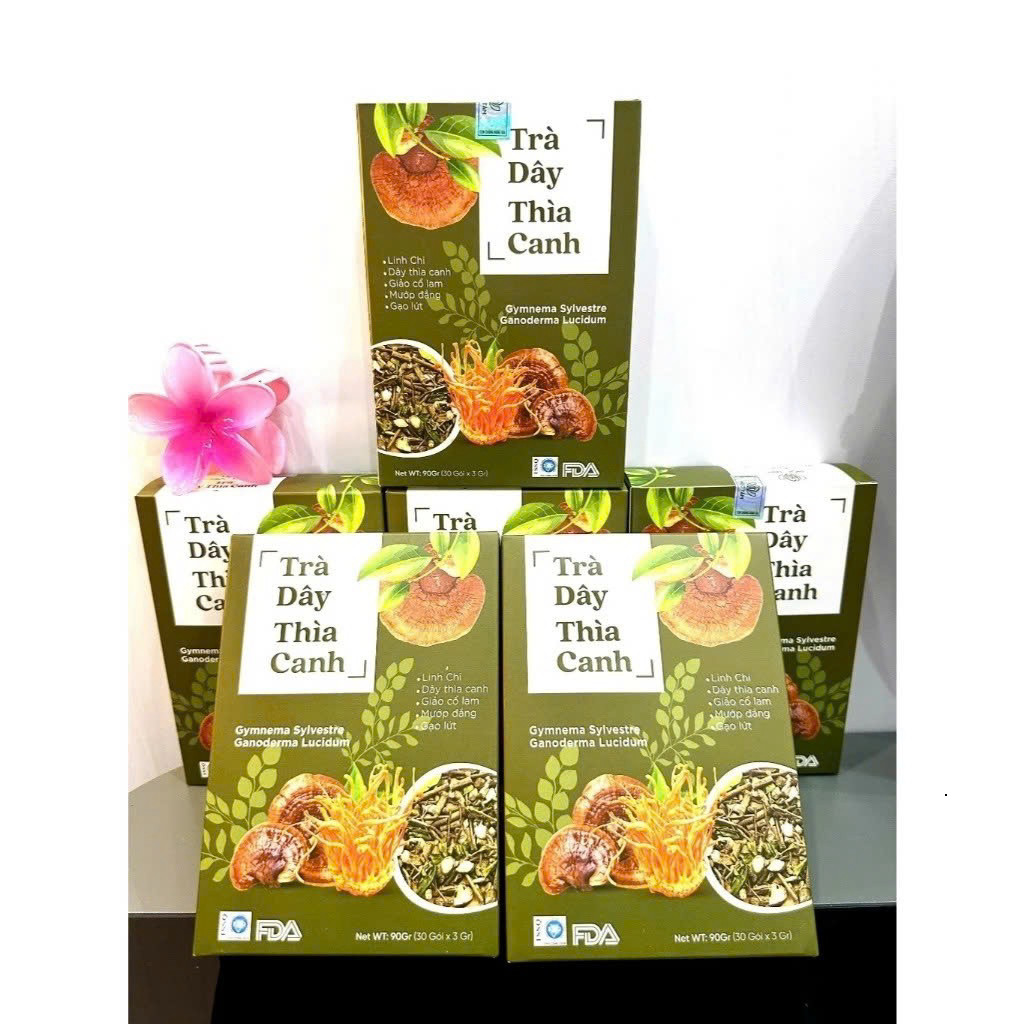 Trà tiểu đường Dây Thìa Canh Chính Hãng Cao Cấp Hộp 30 Gói - Ổn định đường huyết phòng biến chứng tiểu đường an toàn