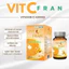 Viên uống trắng da Vitamin C VIT C FRAN Chính Hãng Cao Cấp Hộp 60 Viên - Sáng da chống lão hóa da làm mờ vết thâm nám