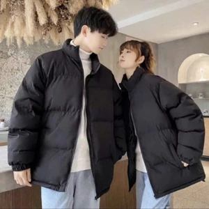 Áo Khoác Phao Nam Nữ Form Suông Trần Bông Mùa Đông Unisex Có Dây Rút Kiểu Hàn Quốc Hot Trend 2026