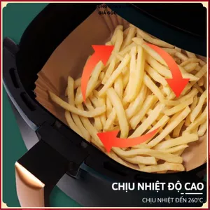 SET GIẤY NẾN CHO NỒI CHIÊN KHÔNG DẦU - Giấy Lót Chống Dính Tiện Lợi 1 SET 50 CÁI
