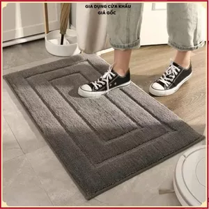 THẢM LAU CHÂN ROOMMAT TRƠN CAO CẤP - Thấm Hút Cực Tốt Kích Thước 40x60cm