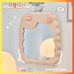 GƯƠNG TREO TƯỜNG ĐÁNG YÊU - Họa Tiết Mây Phong Cách Hàn Quốc
