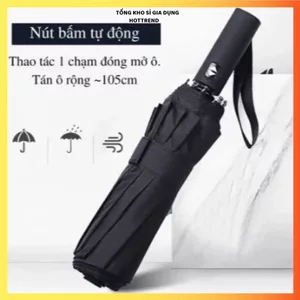 Ô Dù Che Mưa Đi Nắng 8 Nan - Chống UV Cao Cấp Tự Động Gấp Mở 2 Chiều