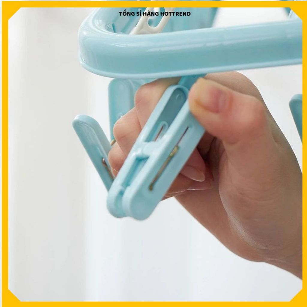 MÓC TREO QUẦN ÁO 32 KẸP LUCKYHOME - Móc Chùm Phơi Đồ Trẻ Em Gấp Gọn Tiện Dụng