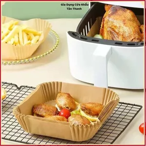 GIẤY LÓT CHỐNG THẤM DẦU MỠ - Dùng Cho Nồi Chiên Không Dầu 1 SET 50 CÁI