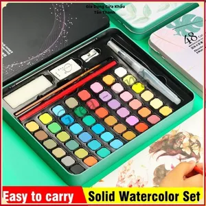 SET MÀU NƯỚC VẼ TRANH 36 MÀU - SOID WATER HỘP THIẾC