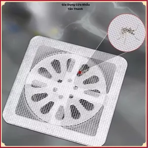 MIẾNG DÁN THOÁT NƯỚC SÀN LỌC RÁC LƯỚI CỨNG - Ngăn Côn Trùng Cho Nhà Tắm Nhà Bếp
