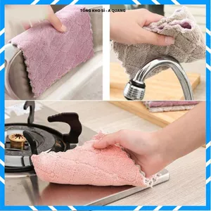 Khăn Lau Bếp 2 Mặt Tiện Dụng - COMBO 50 KHĂN LAU CHÉN BÁT ĐA NĂNG TẢI SỬ DỤNG NHIỀU LẦN