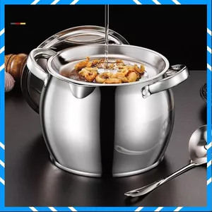 Hũ Inox 304 Tròn Đa Năng Không Gỉ Có Nắp Đậy , ÂU INOX CÓ TAY CẦM ĐỰNG THỨC ĂN, TÍCH TRỮ DẦU MỠ ĐA NĂNG