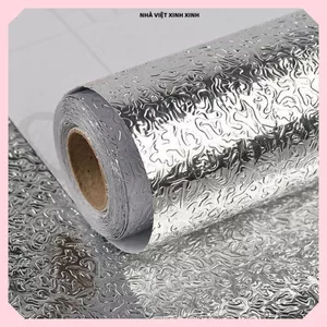 GIẤY BẠC DÁN BẾP CHỐNG BẨN, đa năng tiện dụng cho gia đình, Giấy Dán Bếp Cao Cấp