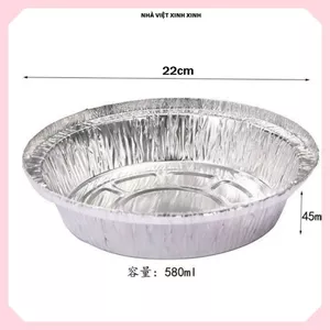 ĐĨA BẠC NƯỚNG 22/24CM TIỆN LỢI, dùng nồi chiên không dầu sạch sẽ, Khay Giấy Bạc