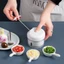 MÁY XAY TỎI ỚT CẦM TAY MINI - Dụng Cụ Xay Tỏi Ớt Dây Rút Tiện Lợi, Máy Xay Thực Phẩm Mini