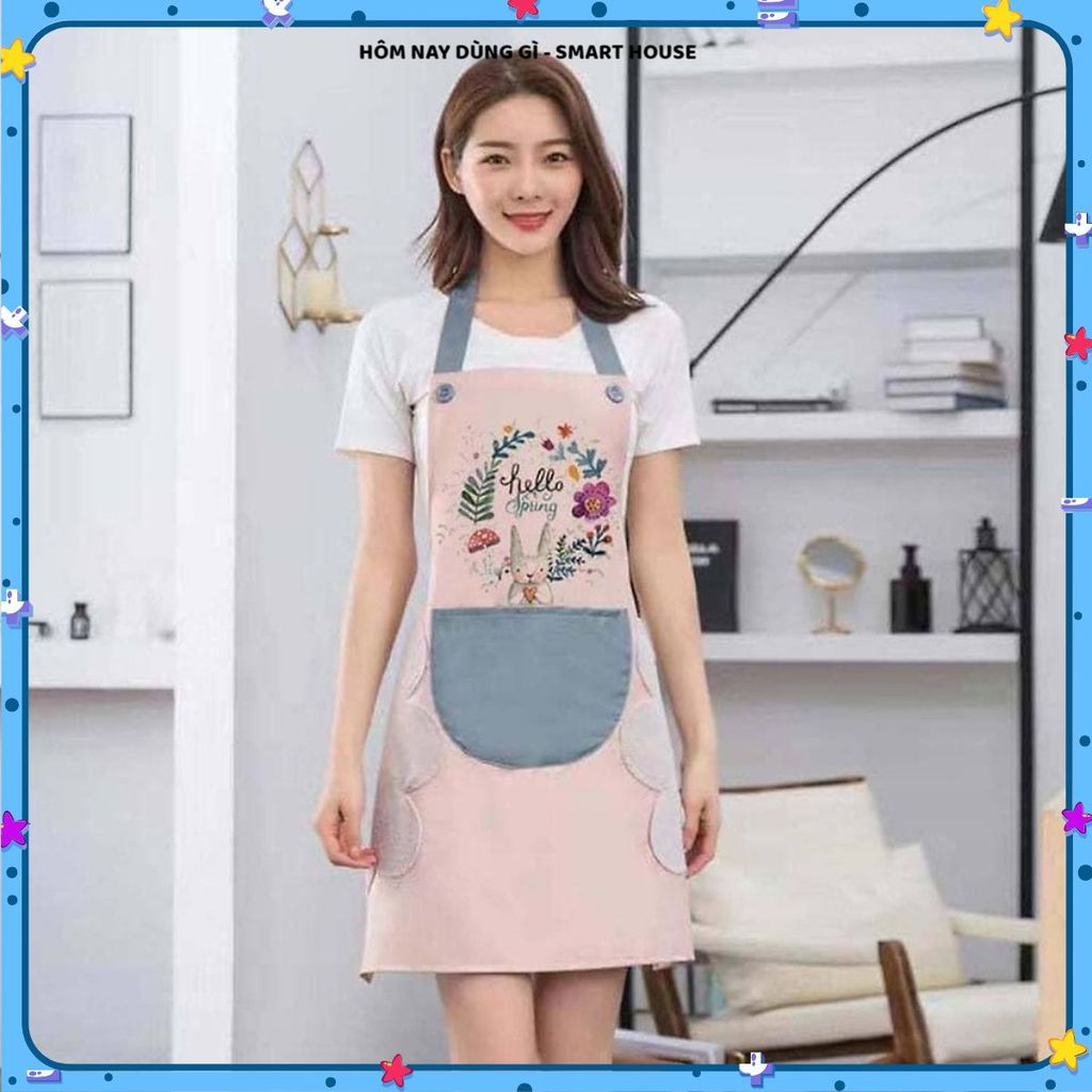 TẠP DỀ VẢI HOA THỎ CÓ TÚI