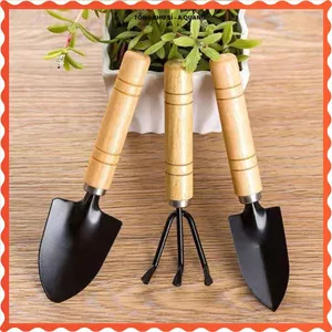 BỘ DỤNG CỤ GIEO TRỒNG CÂY CẢNH, 2 XẺNG 1 ,CÀO CÁN GỖ BỀN ĐẸP