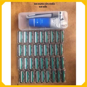 SÉT DAO CẠO RÂU KÈM 36 LƯỠI DAO THAY THẾ - Tiện Lợi Cho Nam Giới