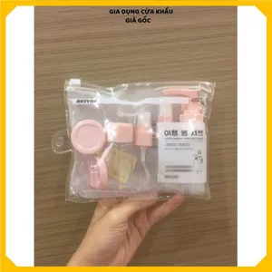 BỘ CHIẾT MỸ PHẨM DU LỊCH 7 MÓN TIỆN LỢI - Tặng Kèm Túi Zip Siêu Xinh, Combo Đi Biển Du Lịch