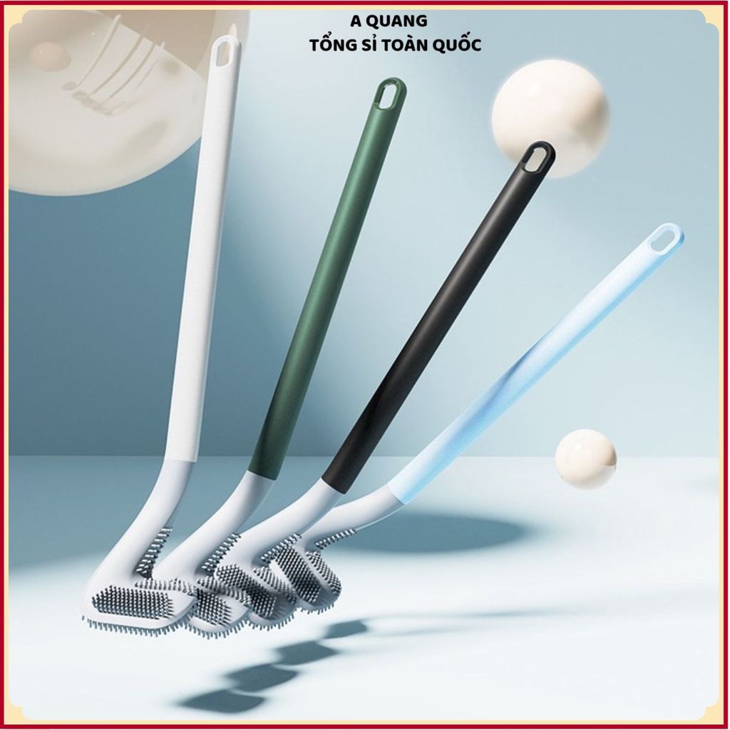 (COMBO 2) CHỔI CỌ TOILET SILICON CHỮ L - Vệ Sinh Nhà Tắm Đa Năng Tiện Dụng