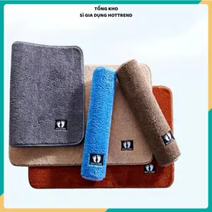 THẢM LAU CHÂN SIÊU THẤM HÚT - Chất Liệu Mềm Mại, Họa Tiết Bàn Chân Đáng Yêu