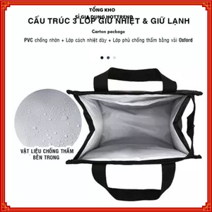 TÚI GIỮ NHIỆT HỘP CƠM CAO CẤP - Túi Đựng Hộp Cơm Sang Trọng Đa Năng Tiện Dụng