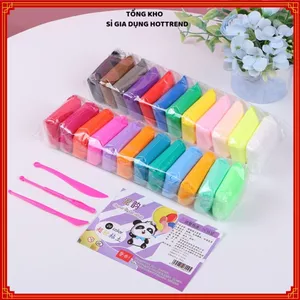 ĐẤT NẶN AN TOÀN CHO BÉ 24 MÀU - Đất Sét Tự Khô Siêu Nhẹ, Đồ Chơi Sáng Tạo
