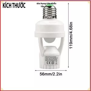 ĐUI ĐÈN CẢM BIẾN CHUYỂN ĐỘNG THÔNG MINH - Tiết Kiệm Điện, Dễ Dùng