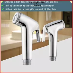 BỘ VÒI XỊT INOX CAO CẤP - Kèm Đế Cài Chắc Chắn, Chống Rò Nước