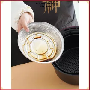 KHAY GIẤY BẠC ĐỰNG THỰC PHẨM - Dùng Cho Nồi Chiên Không Dầu 22CM