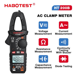 D Đồng Hồ Kẹp Dòng Vạn Năng HABOTEST HT200A/B/D Đo Điện Tải, Tần Số, Nhiệt Độ, Điện Trở