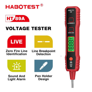 D Bút thử điện áp AC HT89A Kỹ thuật số 12~300V 1 năm bảo hành