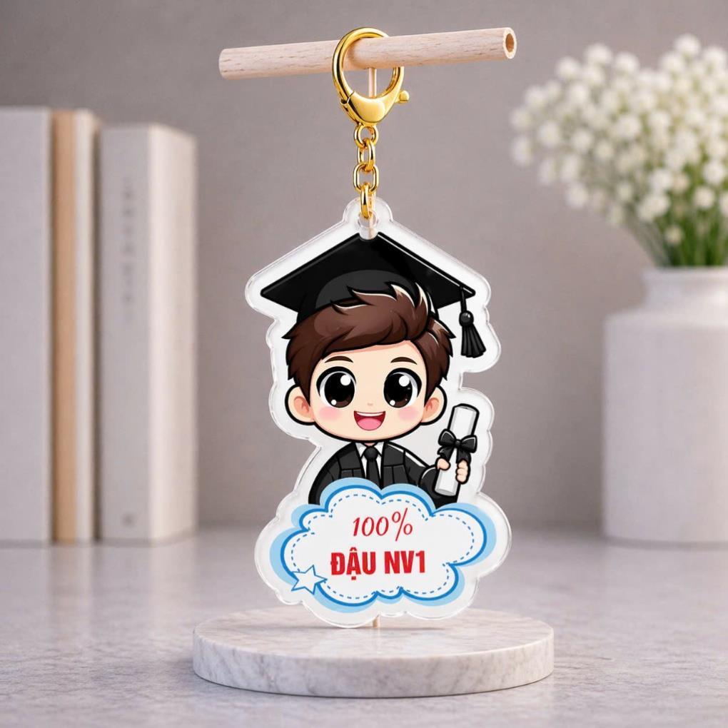 Combo 30 móc khoá động lực 2 mặt bóng ý nghĩa Học Sinh quà tặng của giáo viên đến học sinh mùa thi; tốt nghiệp ra trường