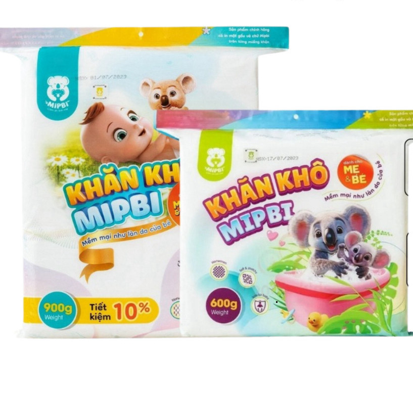 Khăn vải khô đa năng cao cấp Mipbi mềm mại an toàn cho bé và cả gia đình - [NEW]