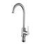 VÒI RỬA BÁT INOX BÓNG CẦN CỨNG XOAY 360 ĐỘ - Một Đường Nước Lạnh, Cổ Bi Linh Hoạt