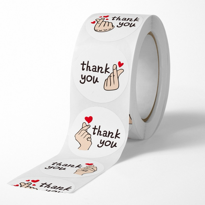 (quà tặng kèm,k bán)Miếng Dán Sticker Thank You