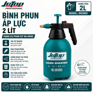 Bình xịt tưới cây cầm tay JcTop 2L đa năng – Phun sương & Phun tia mạnh mẽ