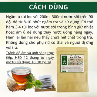 Trà Lá Nam 10 Vị Túi Lọc Triệu Quang 30 Gói - Trà Thảo Mộc, Túi Lọc Tiện Dụng, Hương Vị Thanh Mát