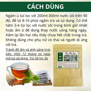 Trà Túi Lọc Cây Dòi Tím - Bổ Phổi, Bí Quyết Cho Lá Phổi Khỏe Mạnh - Triệu Quang 30 Lọc