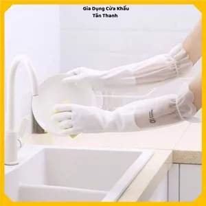 ĐÔI GĂNG TAY CAO SU HƯƠU SIZE M - Loại Dài, Bền Đẹp Cho Gia Đình