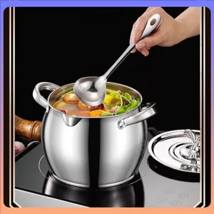ÂU ĐỰNG MỠ INOX 304 CÓ NẮP ĐẬY 4 LÍT - Hũ Đựng Dầu Mỡ Có Tay Cầm Tiện Dụng