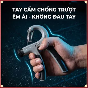 KÌM TẬP CƠ TAY ĐIỀU CHỈNH LỰC LÒ XO TỪ 5-60KG CÓ ĐẾM SỐ, Dụng Cụ Tập Cơ Tay Gym Tại Nhà Thép Carbon