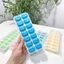 KHAY LÀM ĐÁ 14 Ô ĐÁY SILICON CÓ NẮP ĐẬY - Khay Làm Thạch Tiện Lợi, Khuôn Đá Viên Cao Cấp
