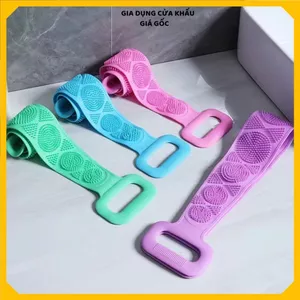 ĐAI CHÀ LƯNG 2 MẶT SILICON - Massage Cơ Thể, Kỳ Ghét Hiệu Quả, Dây Chà Lưng Tiện Lợi