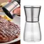 LỌ XAY TIÊU THỦY TINH CAO CẤP - Nắp Inox Chắc Chắn, Dụng Cụ Xay Tiêu Tiện Lợi