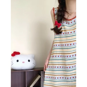 Đồ Ngủ Có Đệm Ngực Váy Ngủ Áo Ba Lỗ Bông Mây Dễ Thương Ngọt Ngào Mùa Hè Cho Nữ Váy Ngủ Đồ Mặc Nhà Hoạt Hình